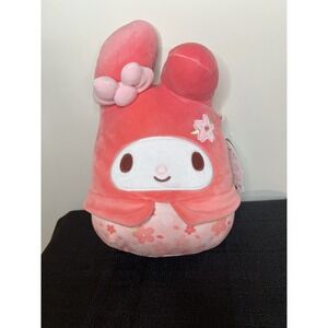 Sanrio Squishmallows My Melody Plush 8" Pink‎ Sakura Cherry Blossom Kawaii 2024
